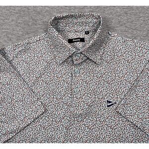 Breezy Golf Polo Shirt Mens Size Small Blue Performance Stretch Sports